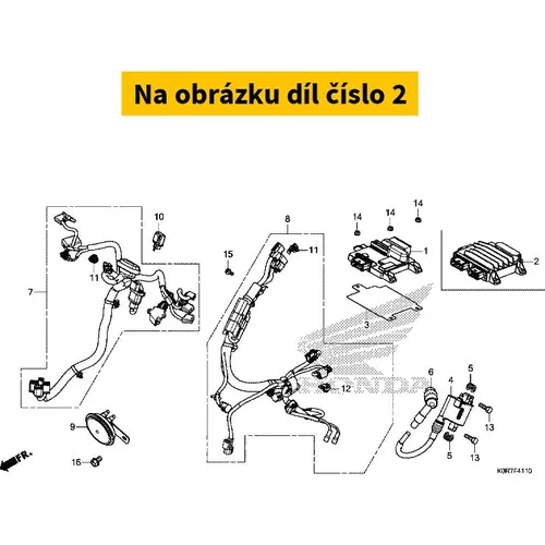 Control unit, engine 30400K0SD01