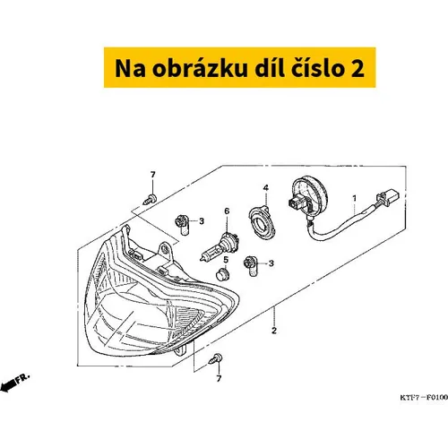 HEADLIGHT ASSY. (12V 60/5 33100KTF641