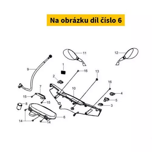 Speedometer - Back Mirror 37200-HHA-010