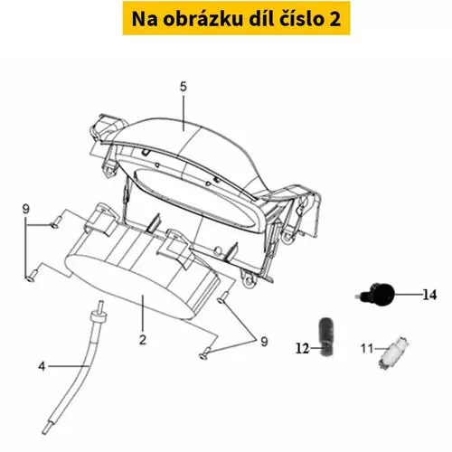 Speedometer Assy 37200-HL6-000