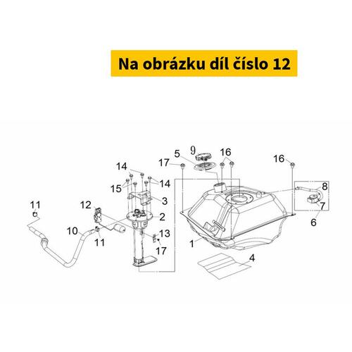 Fuel gauge unit SYM Maxsym TL 500-508i 2019-2022 37800-TL1-002