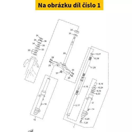 Front Fork Assy . (L.H) 37PF31020000