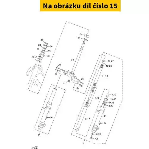 Front Fork Assy (R 37PF31030000