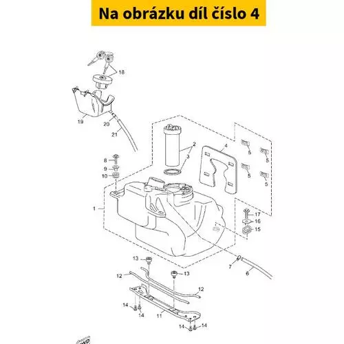 Insulator, Fuel Tank 2 37PF416G0100