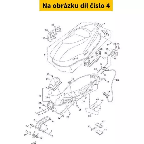 Pad, Seat 37PF47410000