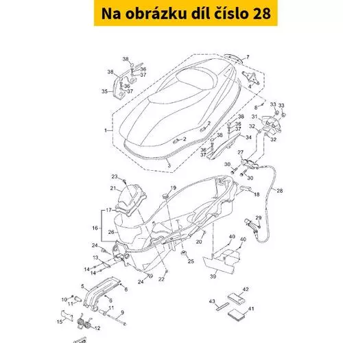 Cable, Seat Lock 37PF478E0100