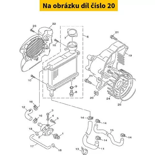 Damper, Radiator 3B3E24650000