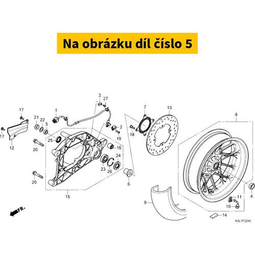 COLLAR B, RR. AXLE 42312K04930