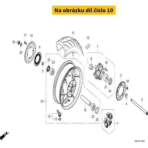 WHEEL SUB ASSY., RR. 42650MKVD00