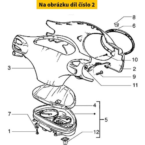 Front Handlebar Cover Grey 729 4272005095