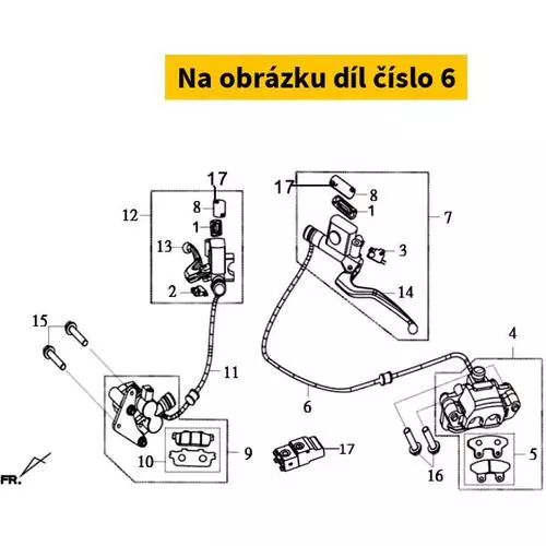 Rr. Brake Hose A 43126-LYD-000