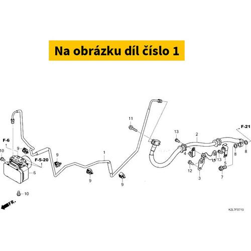 PIPE COMP. C, RR. BRAKE 43313K2LD00