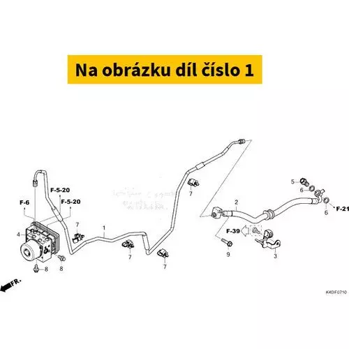 PIPE COMP. C, RR. BRAKE 43313K40A00