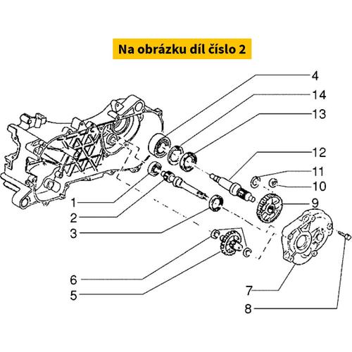 Pulley Shaft Hex, Run 180 4347936