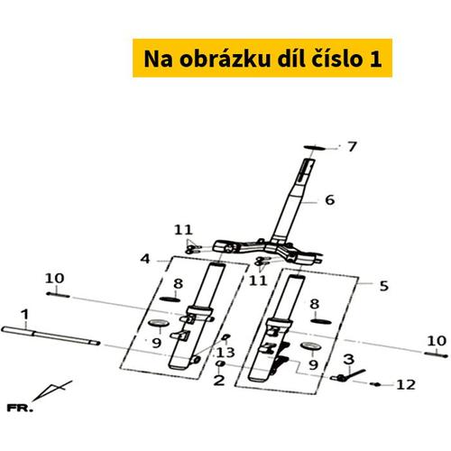 Fr. Wheel Axle 44301-L3A-000