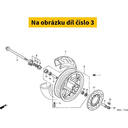 AXLE, FR. WHEEL 44301KFG000