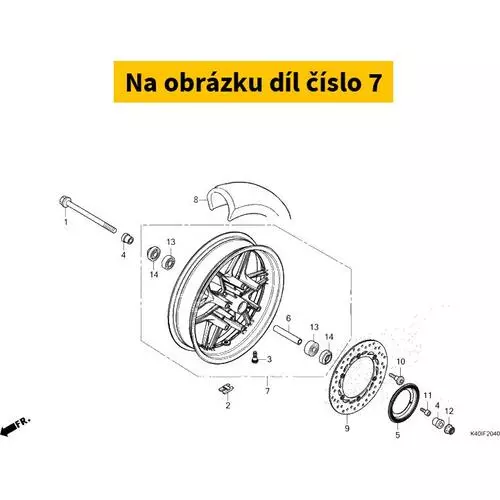 WHEEL SUB ASSY., FR. 44650K40F60