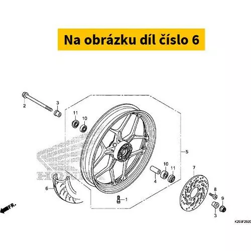 TIRE, FR. (CST) (80/90-16 44711K29D01