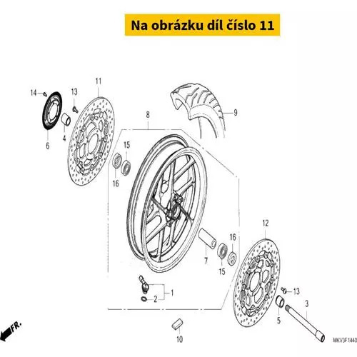 DISK COMP., R. FR. BRAKE 45120MFP601