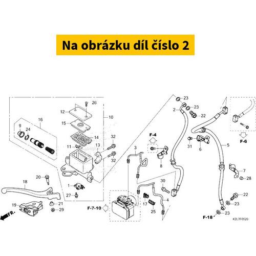 HOSE COMP. A, FR. BRAKE 45125K2LD01