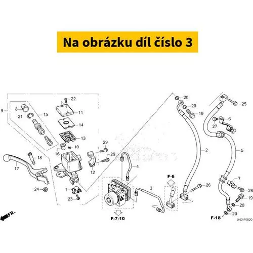 PIPE COMP. B, FR. BRAKE 45126K40F60