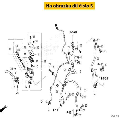 HOSE COMP. D, FR. BRAKE 45128MKHD01