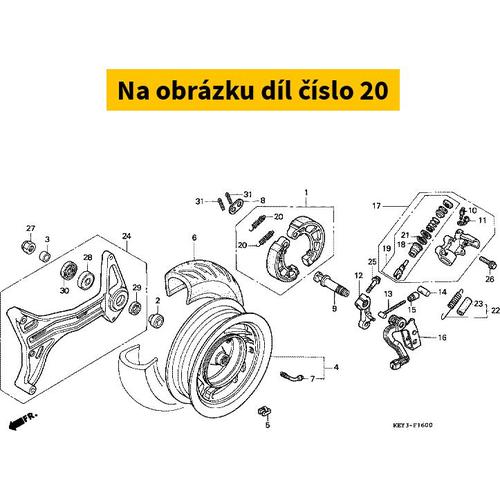 SPRING, FR. BRAKE SHOE 45133329000