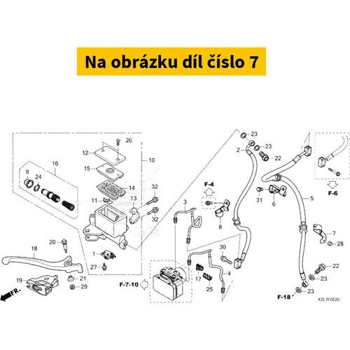 CLAMPER B, FR. BRAKE HOSE 45136K2LD00