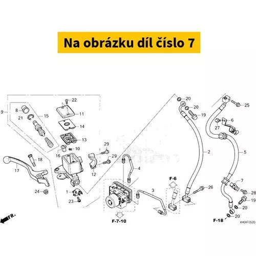 CLAMPER COMP. B, FR. BRAK 45136K40F10