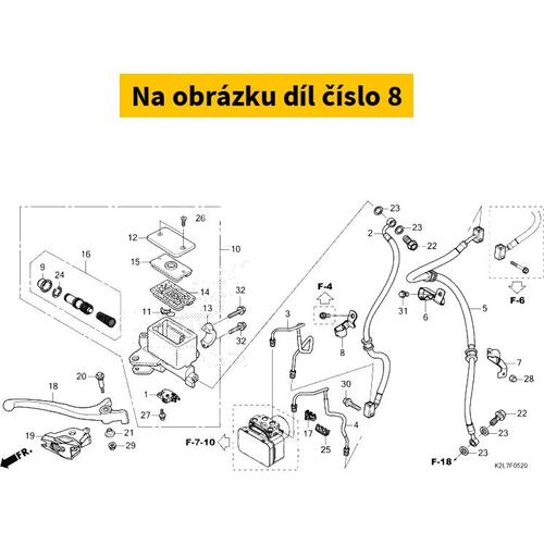 CLAMPER A, FR. BRAKE 45155K2LD00