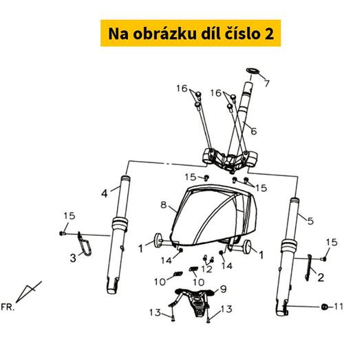 FR. BRAKE HOSE SUPPORT 45156-FSB-000