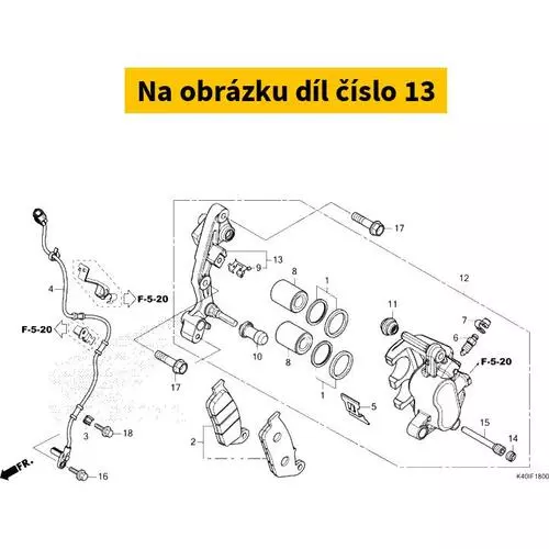 BRACKET SUB ASSY., L. FR. 45190K40F31