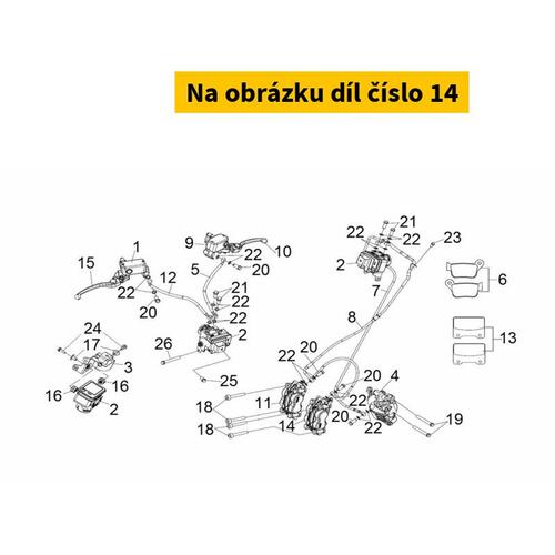 Front brake caliper SYM Maxsym TL 500-508 2019-2021 (left) 45200-TL1-000-KB