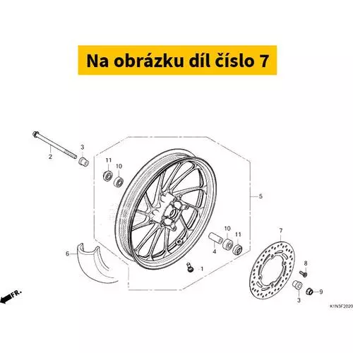 DISK, FR. BRAKE 45351K1NV01