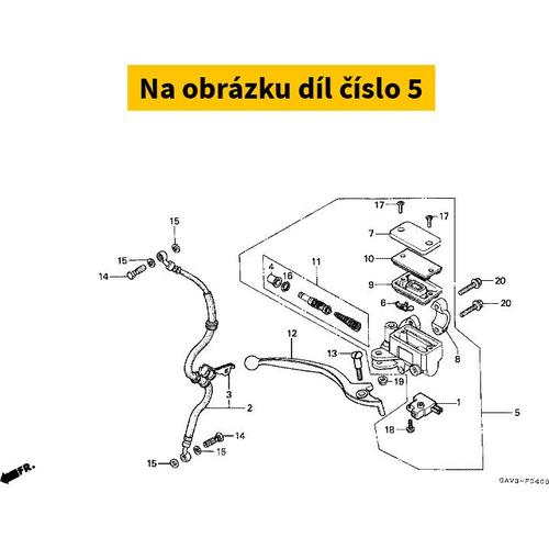 BRZDOVY VALEC PREDNI 45510KBS315