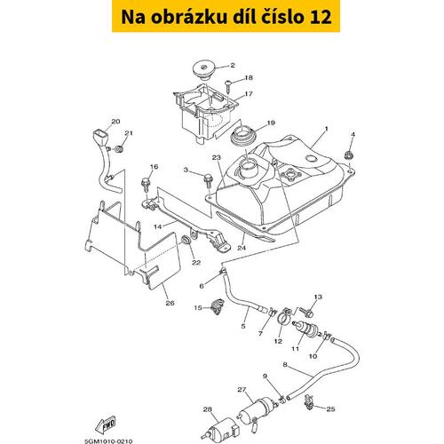 Clamp, Fuel Pipe 1 4BR243660000