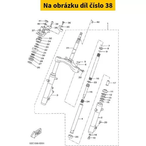 Holder, Handle Upper 4H7234410198