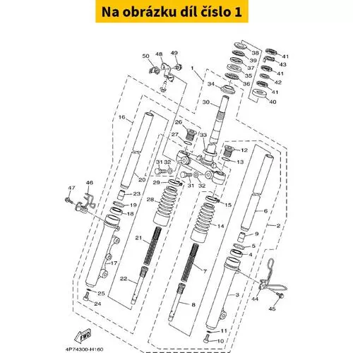 Front Fork Assy 4P7F31001200