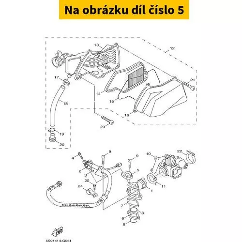 Gasket, Manifold 4P9E35560000