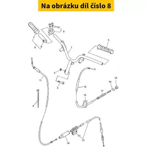 Tube, Throttle Guid 4PCF62430000