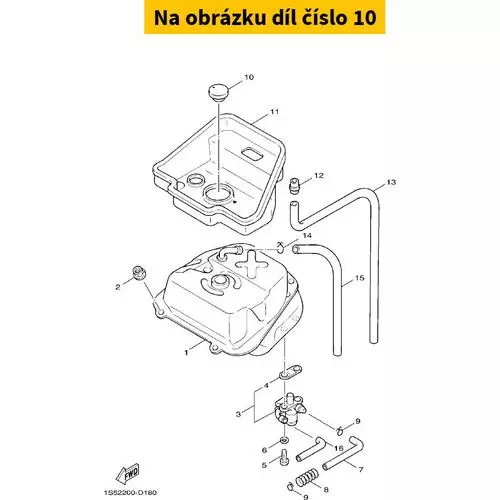 Fuel cap YAMAHA BW'S 100 2T 1997-2007 4VPF46100200