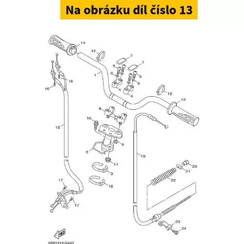 Grip (Left) 4VPF62410100