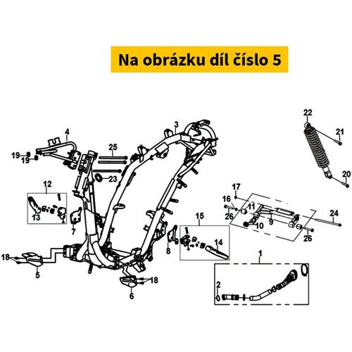 Floor panel stay A 50181-X8A-010