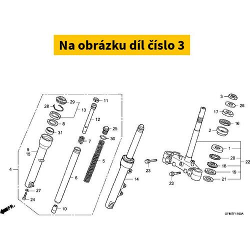 NUT, STEERING STEM LOCK 50306GFC900