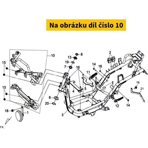 Lower Radiator Mounting Brkt. 50311-LVG-900