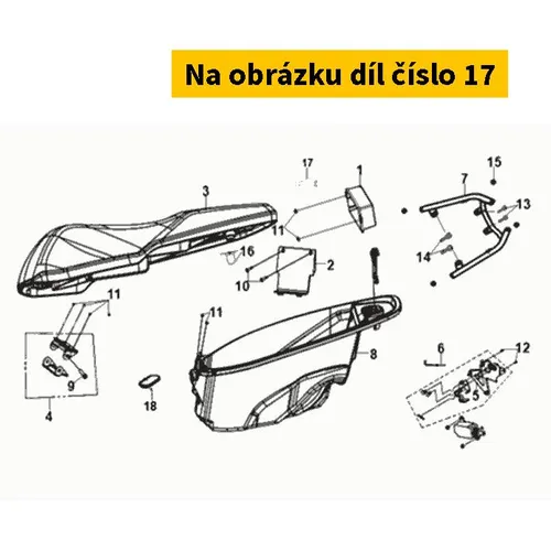 Battery stay 50324-XB1-000