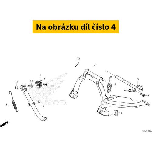 COLLAR, MAIN STAND SHAFT 50504K04930