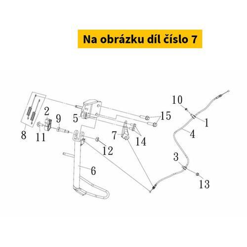 Parking Cable Stay Comp. 50533-TL1-000