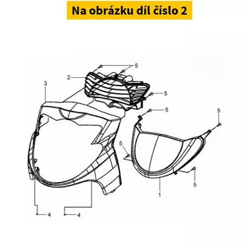 Radiator Air Duct A Bk-001 50611-HHA-010