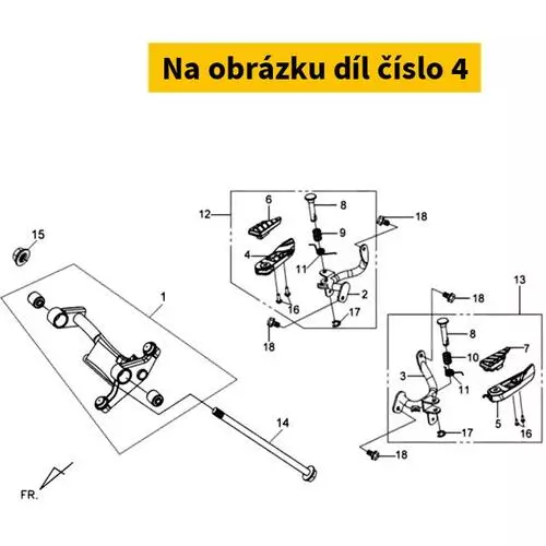 Right Pillion Step 50621-HMA-000